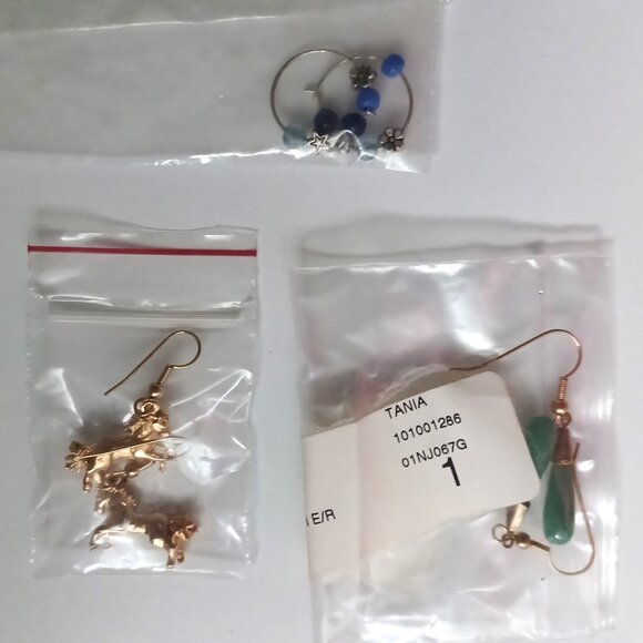 Lot of 21 Pairs of Earrings for Pierced Ears Never Used pre-1999 - Picture 5 of 12